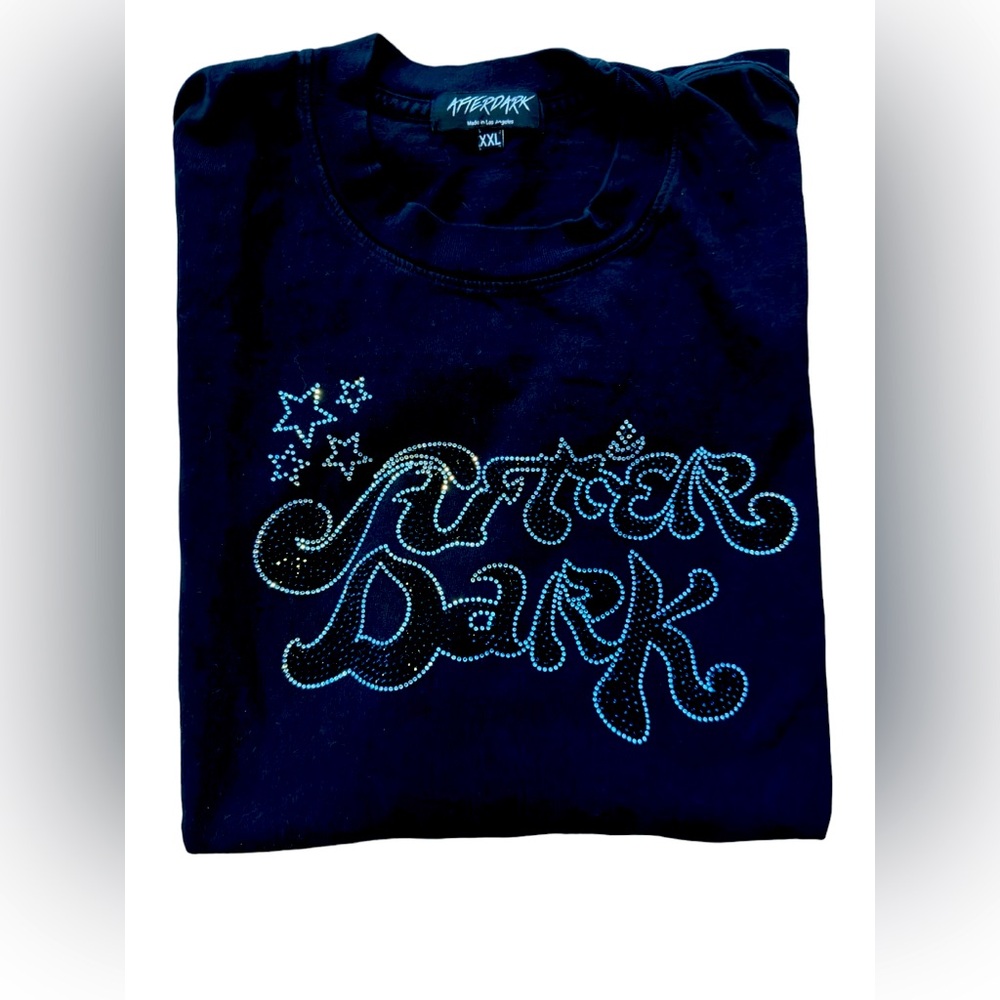AFTERDARK bedazzled XL shirt